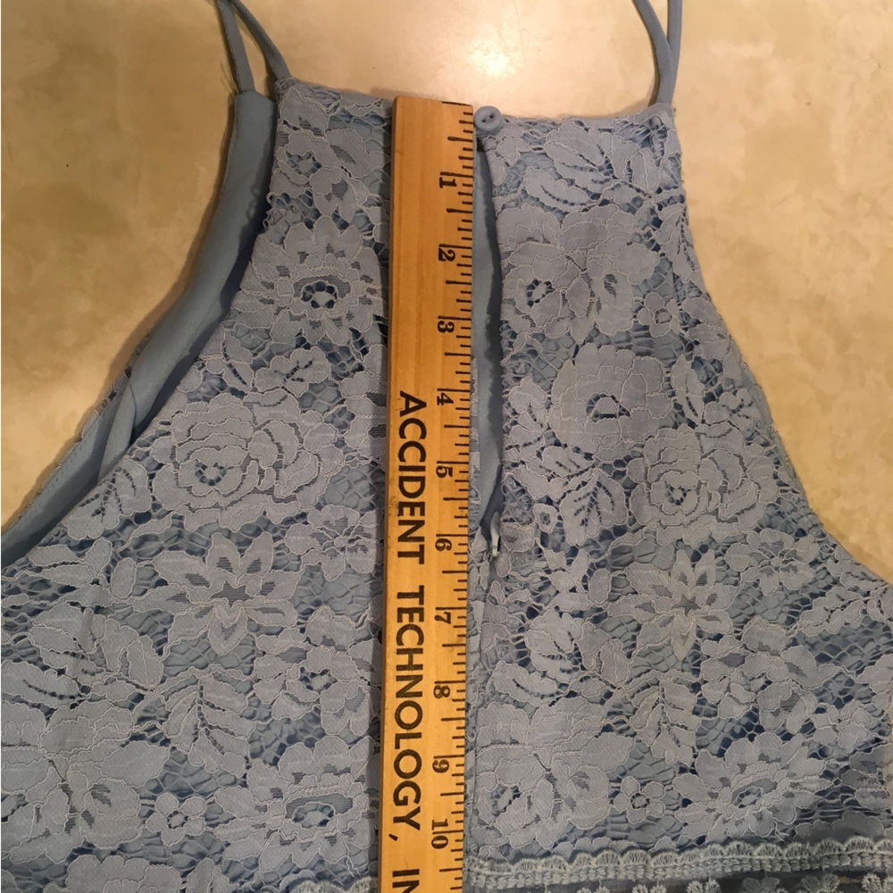 Altar’d State Blue Lace Dress Sz L - Picture 7 of 9
